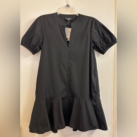 J. Crew Delilah Dress in Cotton Poplin Black - Picture 3 of 4